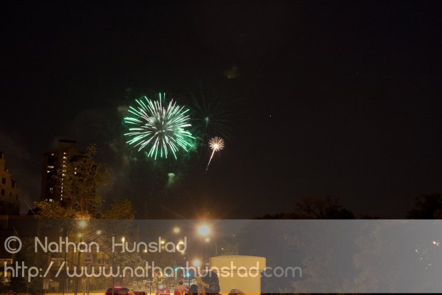 Minneapolis fireworks on 4 July 2010